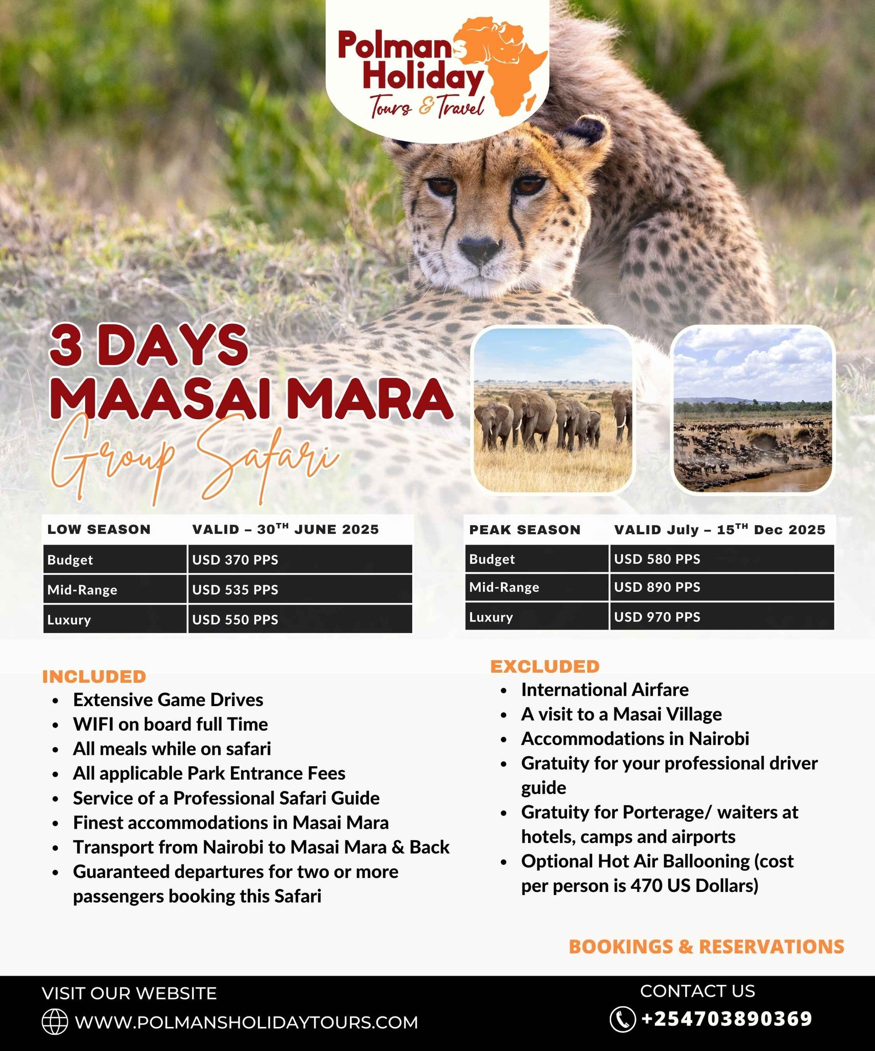 3 Days 2 Nights Maasai Mara Group Joining Safari
